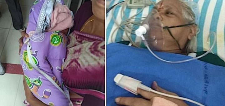 Wanita Di-India 73 Tahun Lahirkan Bayi Perempuan Kembar