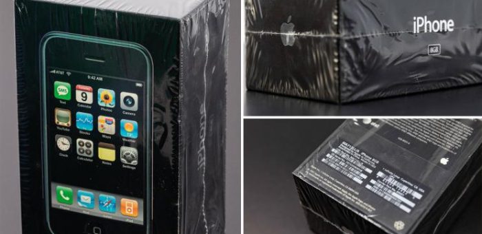 iPhone generasi pertama, 2007 dijual pada harga lebih daripada ,000 (SGD,509) pada lelongan